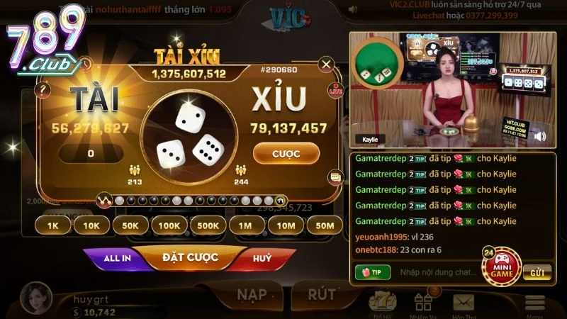 Khái Niệm Và Cách Chơi Tài Xỉu Livestream 789club